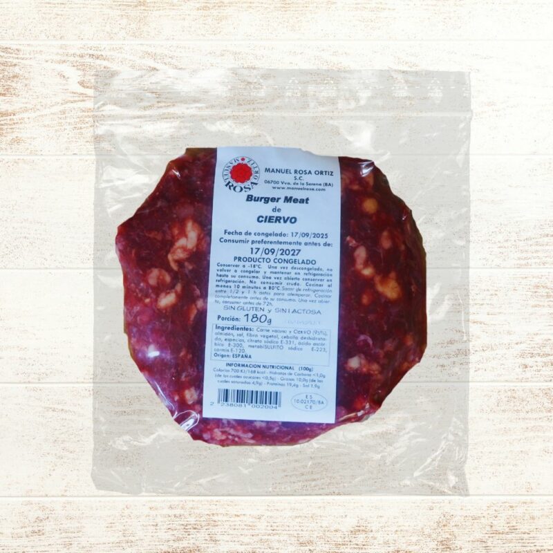Hamburguesa de ciervo 100% - Imagen 2